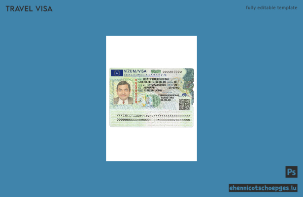 Beispiel für ein tschechisches Schengen-Visum